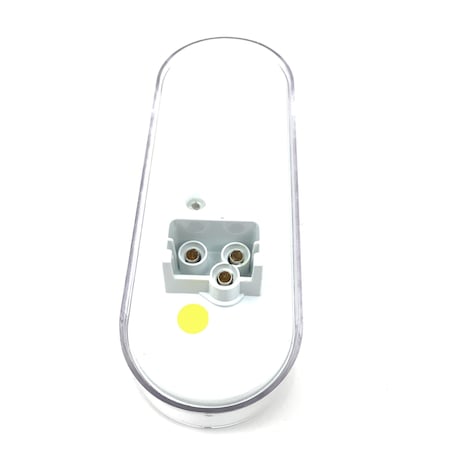 Truck-Lite Signal-Stat, Led, Clear/Yellow Oval, 24 Diode, Front/Park/Turn, 12V, Pl-3 6051A